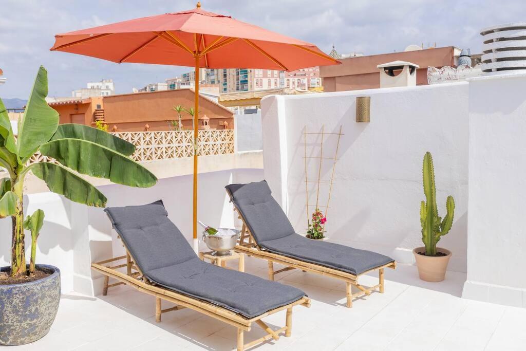 Downtown Flat With 46 Sqm Private Rooftop Terrace مالقة المظهر الخارجي الصورة